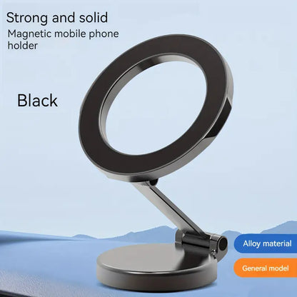 Magnetic Car Phone Holder – 360° Suction Cup Rotating Folding Dashboard Mount