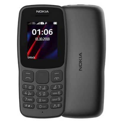 Nokia 106 (2023) – Durable Keypad Phone with Dual SIM, Long Battery Life & FM Radio