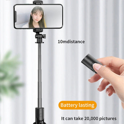 Selfie Stick Tripod Stand with Bluetooth Remote | Adjustable & Portable for Perfect Shots