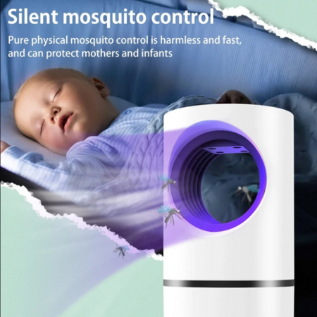 Small Eye Mosquito Control Lamp – Silent LED USB Inhalation Trap for Home & Baby