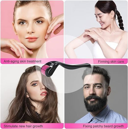 Derma Roller 0.5mm – 540 Titanium Needles for Skin & Hair – Men & Women – Bahrain