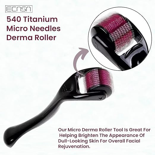 Derma Roller 0.5mm – 540 Titanium Needles for Skin & Hair – Men & Women – Bahrain