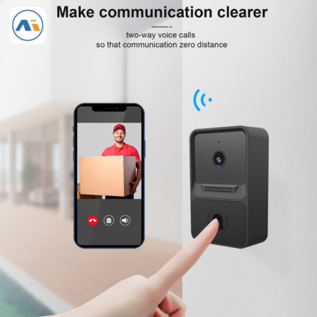 Wireless Doorbell with WiFi HD Camera – Night Vision