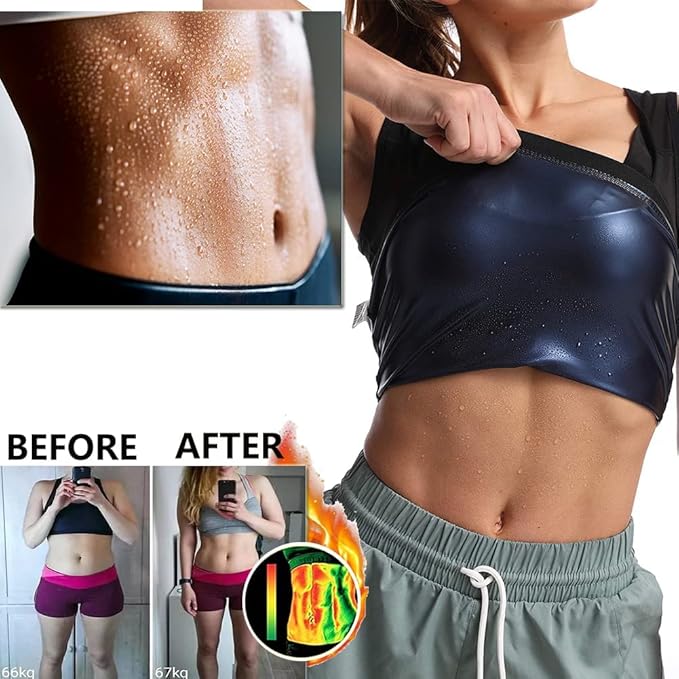 Sweat Shaper Men’s Slimming Sauna Tank Top – Workout Compression Vest