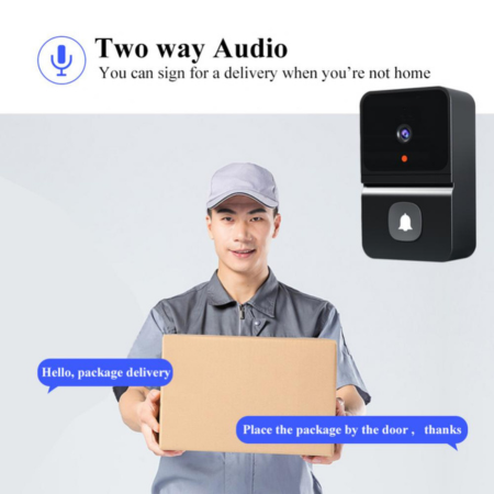 Wireless Doorbell with WiFi HD Camera – Night Vision