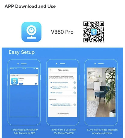 Wireless Baby Monitor Camera with 2-Way Intercom