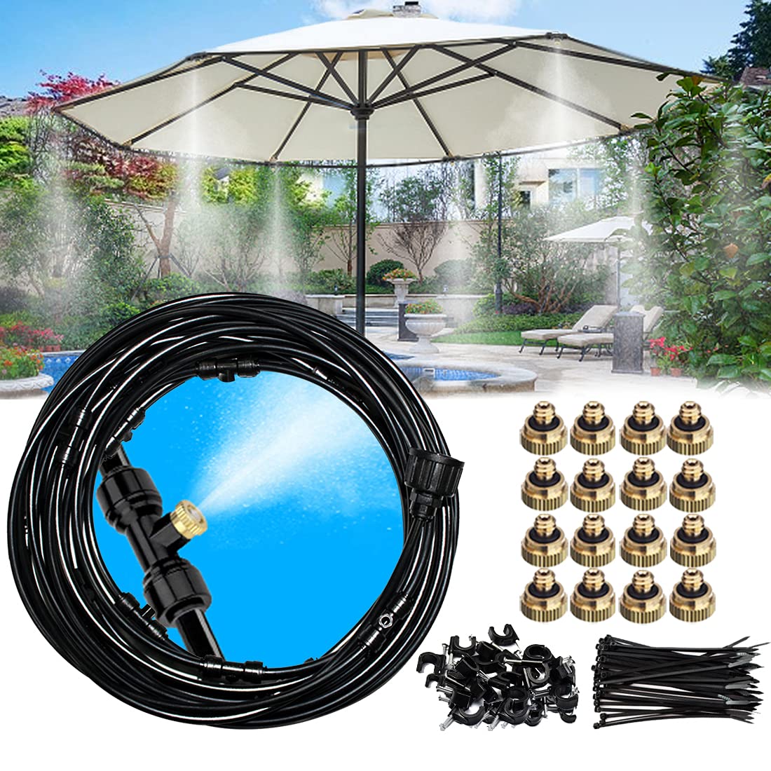 Misting Cooling System – For Garden, Backyard & BBQ