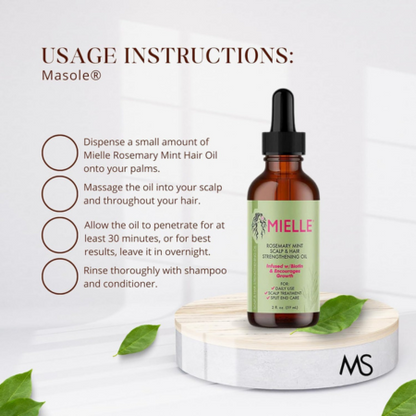 Mielle Rosemary Mint Oil – Strengthen Hair & Nourish Scalp Naturally