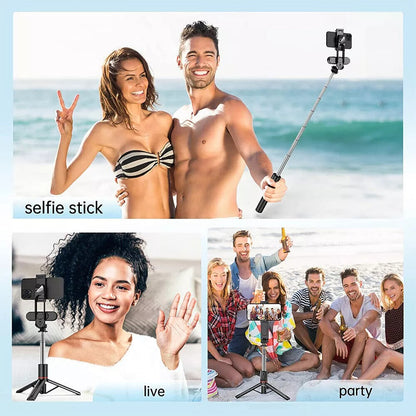 Selfie Stick Tripod Stand with Bluetooth Remote | Adjustable & Portable for Perfect Shots