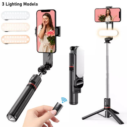 Selfie Stick Tripod Stand with Bluetooth Remote | Adjustable & Portable for Perfect Shots