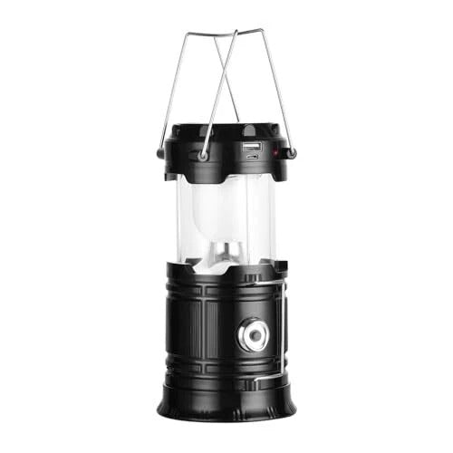 Solar Camping Lantern – USB Rechargeable Emergency Light for Power Outages
