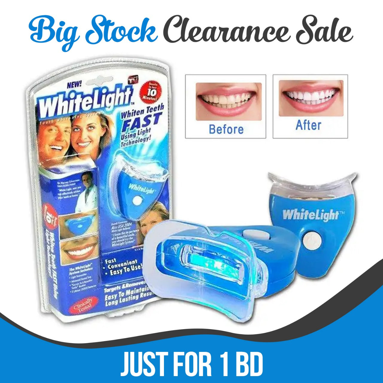 WhiteLight Dental Teeth Whitening Light Kit – Fast & Easy Tooth Whitening System