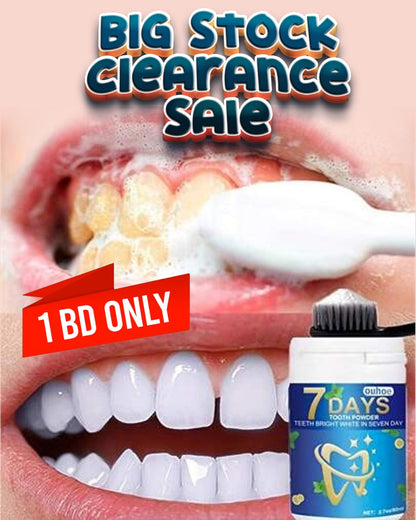 7D WHITE Tooth Powder – Natural Teeth Whitening & Breath Freshener | 50g