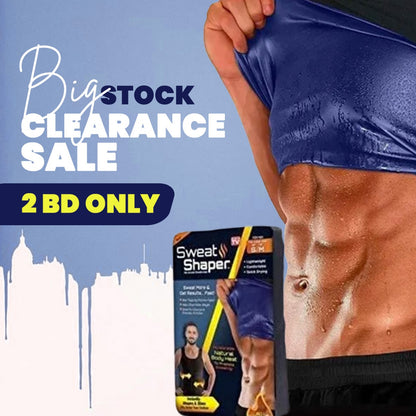 Sweat Shaper Men’s Slimming Sauna Tank Top – Workout Compression Vest