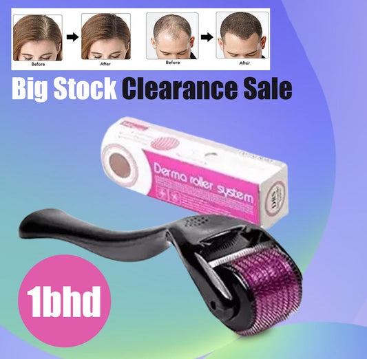 Derma Roller 0.5mm – 540 Titanium Needles for Skin & Hair – Men & Women – Bahrain