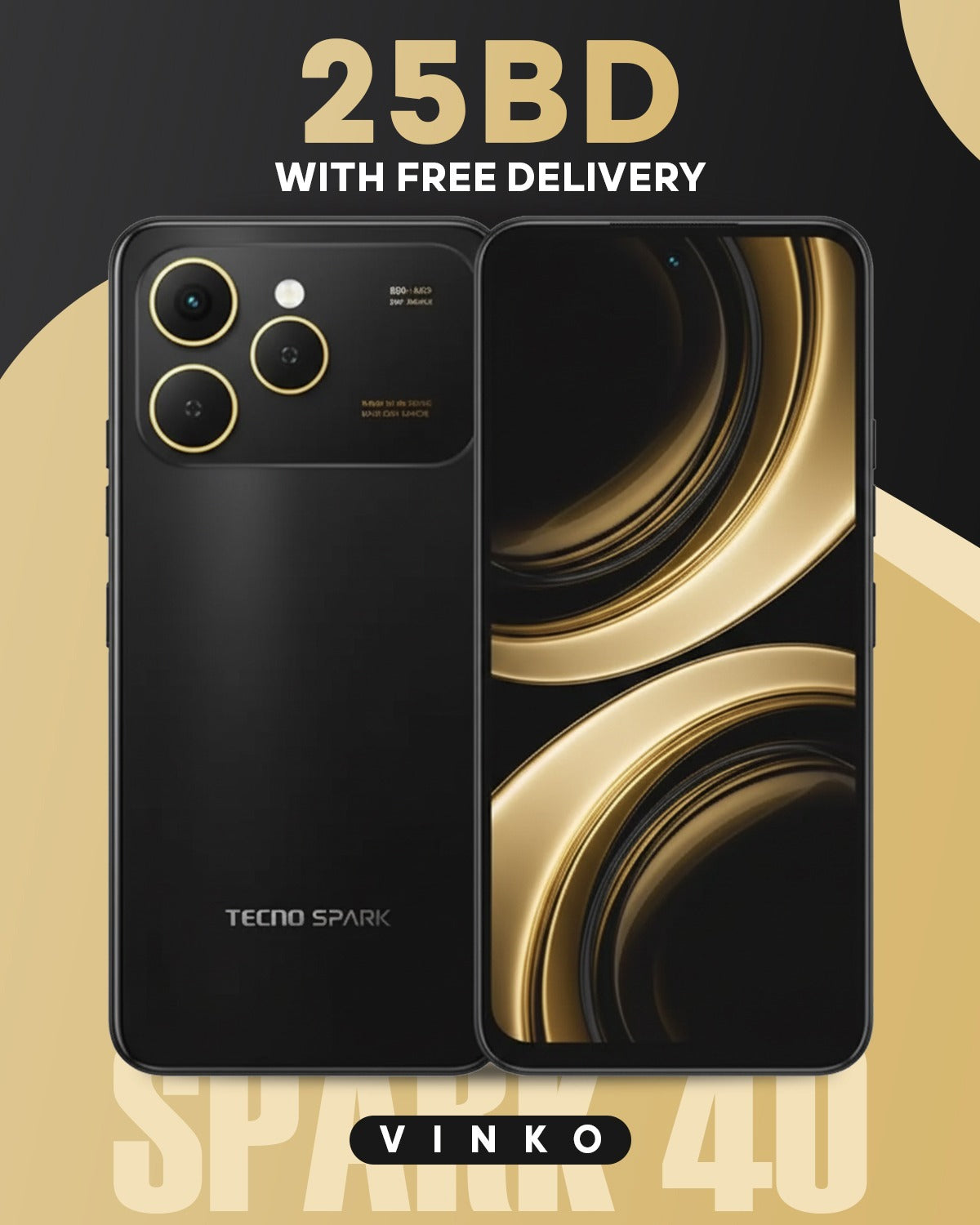 Spark 40 – 6.78" AMOLED Display | 6GB RAM, 128GB Storage | 5200mAh Battery