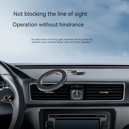 Magnetic Car Phone Holder – 360° Suction Cup Rotating Folding Dashboard Mount