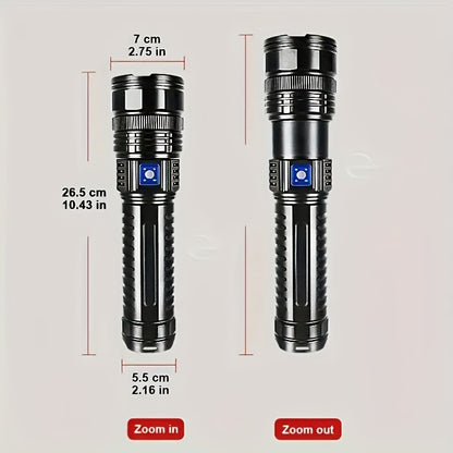 Ultra-Bright LED Flashlight – Aluminum Alloy | Adjustable Beams |