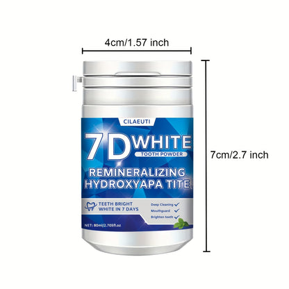 7D WHITE Tooth Powder – Natural Teeth Whitening & Breath Freshener | 50g