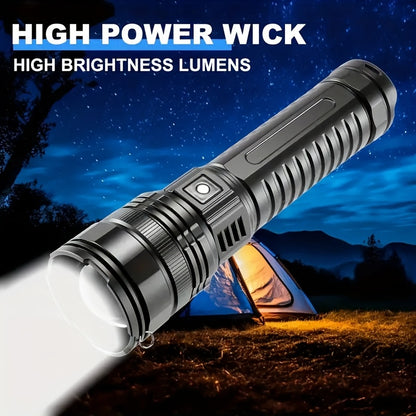 Ultra-Bright LED Flashlight – Aluminum Alloy | Adjustable Beams |
