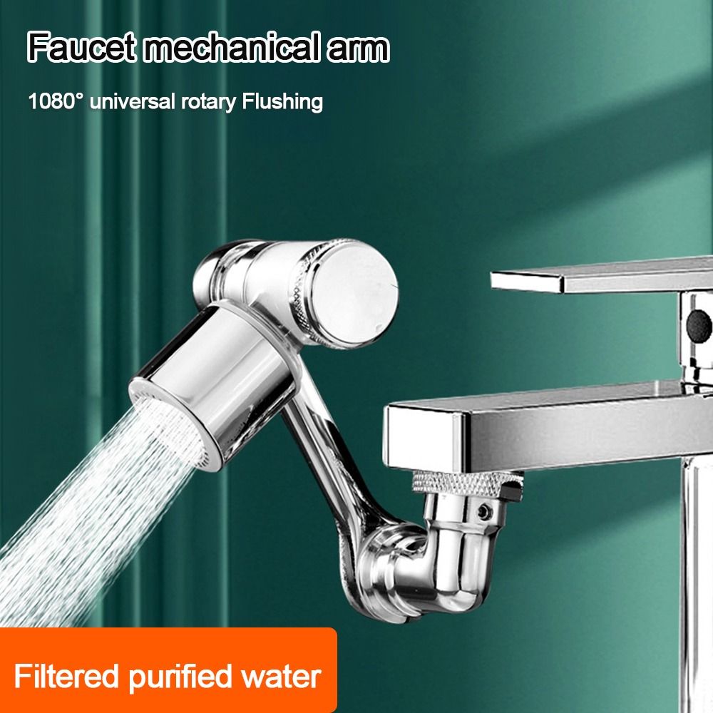 1080° Rotating Anti-Splash Faucet Nozzle – Water-Saving Tap Extender