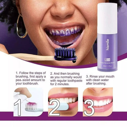 Hismile V34 Colour Corrector – Purple Teeth Whitening Tooth Stain Remover